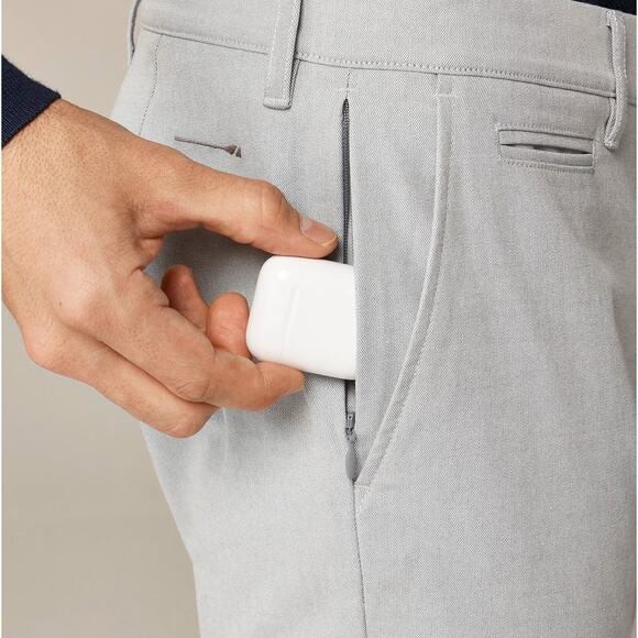 J.Crew 484 Slim-fit Oxford Tech Pants Mens 32x32 Gray Stretch Performance Chino - Picture 4 of 10